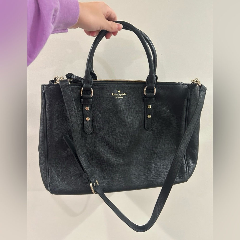 Kate spade black leather purse
